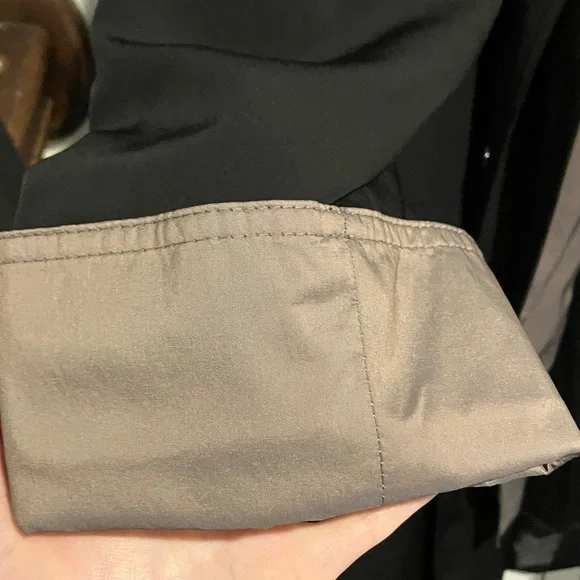 East 5th Black Coat with Tan Lining - Picture 3 of 7